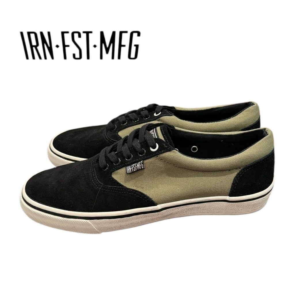 NEW Iron Fist Olive Black Canvas Men's Tennis Shoes Sneakers 40 7